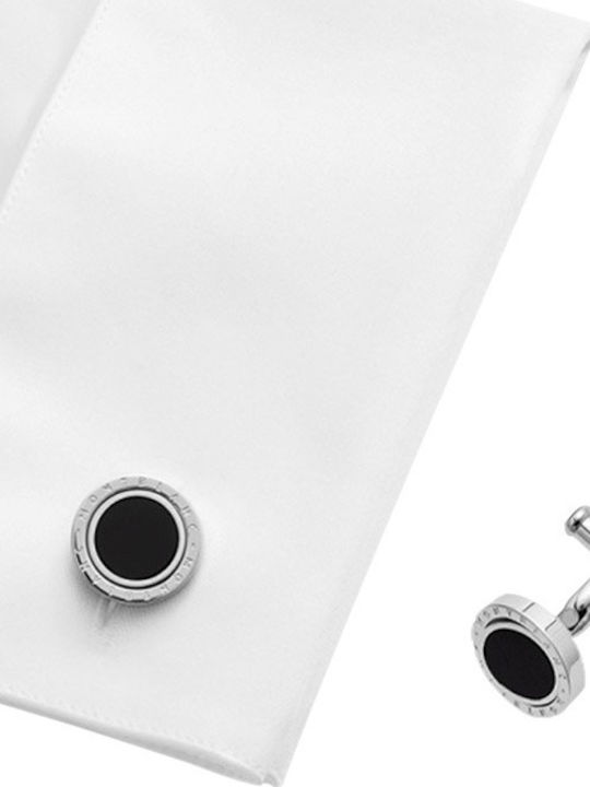 MontBlanc Meisterstuck Μανικετόκουμπα από Ατσάλι σε Μαύρο Χρώμα