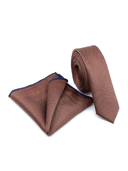 Legend Accessories Synthetic Men's Tie Set Monochrome Orange
