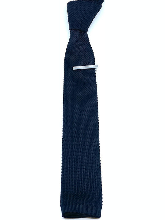 Legend Accessories Ανδρική Γραβάτα Πλεκτή Μονόχρωμη σε Μαύρο Χρώμα