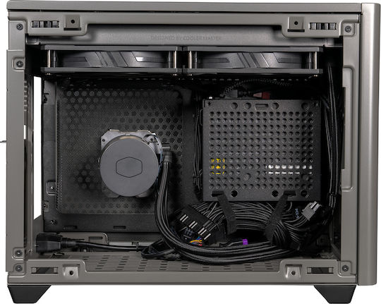 CoolerMaster Masterbox NR200P MAX Gaming Mini-Turm Computergehäuse mit Seitenfenster Schwarz