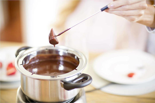 Russell Hobbs Fiesta Electric Stainless Steel Fondue Pot for 6 Persons Silver 1200W