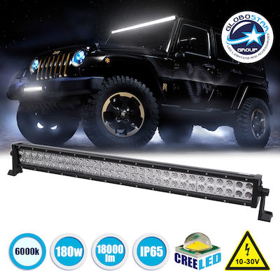 GloboStar Waterproof LED Lightbar Universal 10-30V 180W 83cm with White Lighting 1pcs