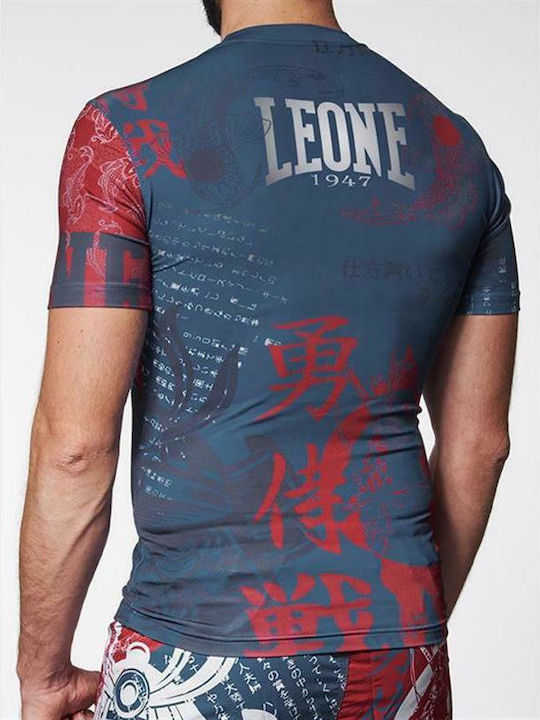 Leone Mononofu AB920 Herren Kurzärmlig T-Shirt AB920 für Jiu-Jitsu Bunt