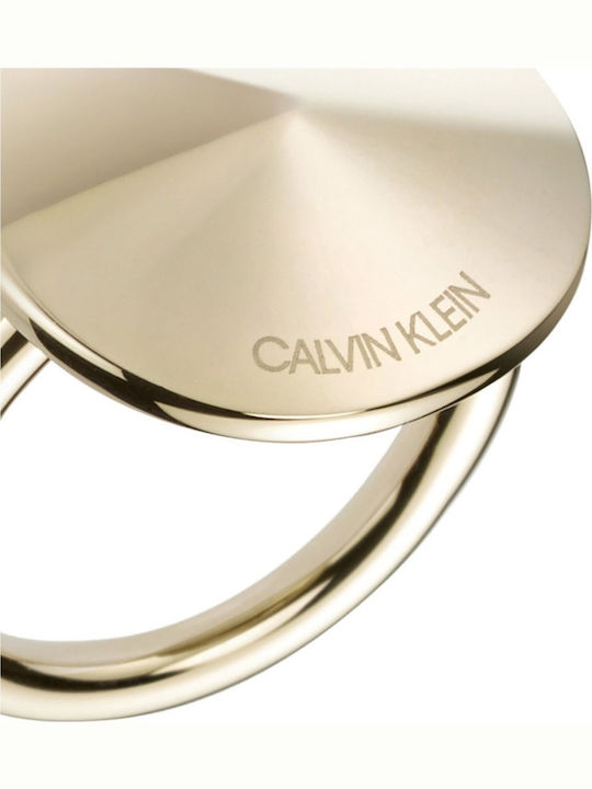 Calvin Klein Damen Ring aus Stahl Vergoldet