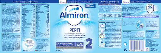 Nutricia Almiron Pepti 2 Säuglingsmilch Für Über 6 Monate 450g