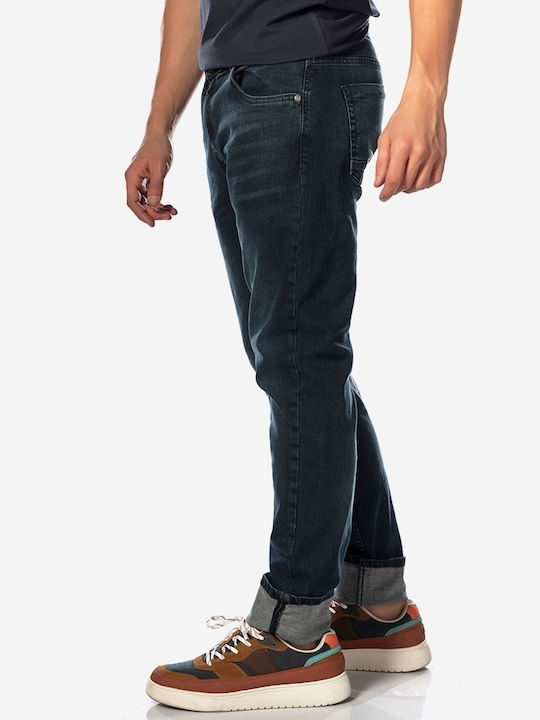 Herren Jeanshosen Elastisch Regular Fit Marineblau