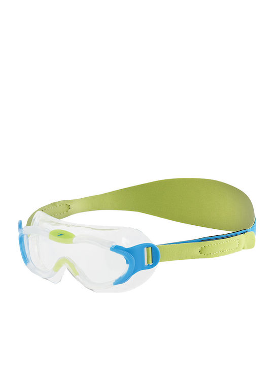 Speedo Sea Squad Mask Kids Swimming Goggles with Anti-Glare Transparent Lenses