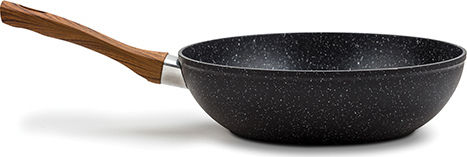 Nava Nature Stone Wok made of Aluminum with Stone Coating 28cm