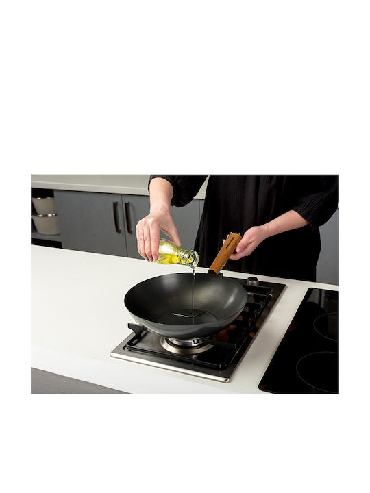 Nava Cantonese Wok made of Stainless Steel with Non-Stick Coating 30cm