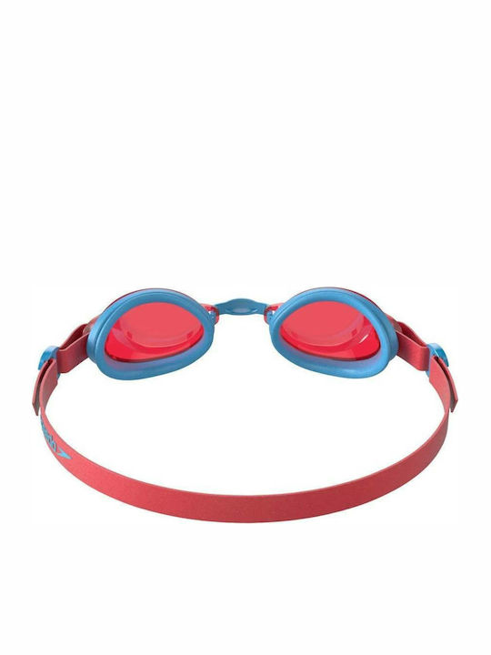 Speedo Jet 09298-C106J Γυαλιά Κολύμβησης Παιδικά με Αντιθαμβωτικούς Φακούς Κόκκινα/Μπλε Κόκκινα