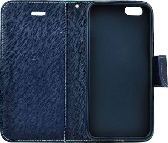 Brieftasche Synthetisches Leder Türkis (Galaxy S7 Edge)