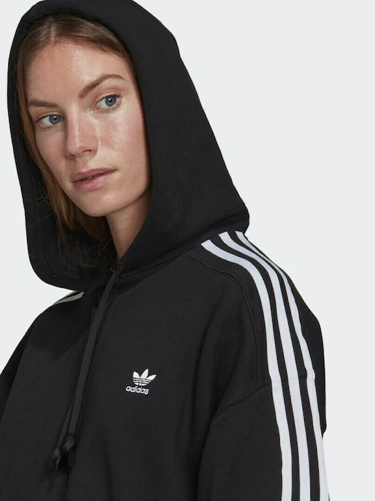 Adicolor Classics Gekürzt Damen Sweatshirt Kapuzen Schwarz