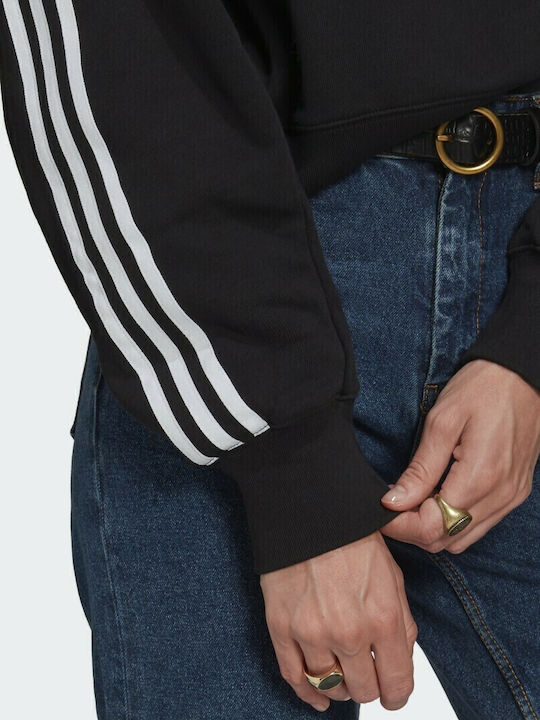 Adicolor Classics Gekürzt Damen Sweatshirt Kapuzen Schwarz