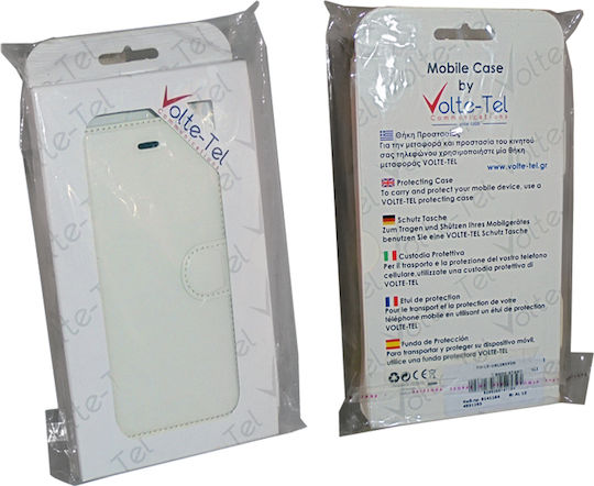Volte-Tel Book Synthetic Leather White (iPhone 6/6s Plus)