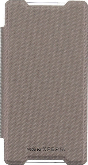 Roxfit Book Δερματίνης Ασημί (Xperia Z5 Compact)