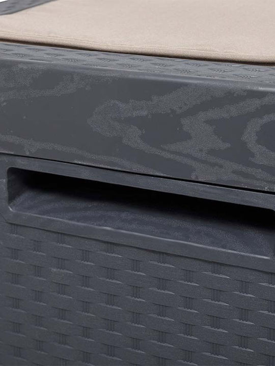 Toomax Outdoor Storage Box Porto Novo 350lt Gray L123.7xW54.5xH58.7cm