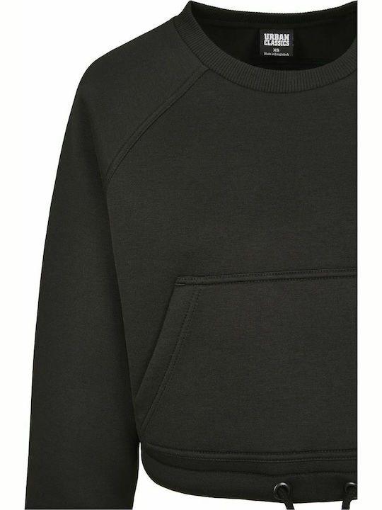 Cropped Women's Sweatshirt Black