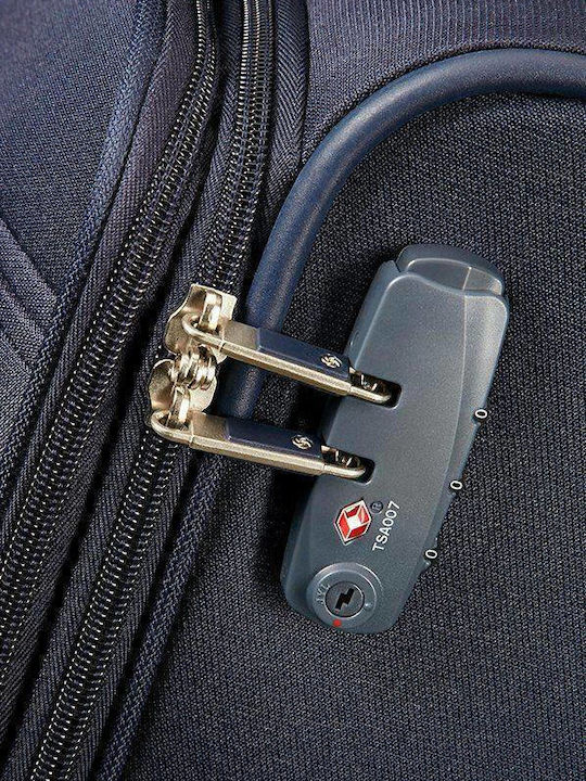 Samsonite Base Boost Spinner Mittlere Stoffkoffer Blau mit 4 Rädern Höhe 66cm
