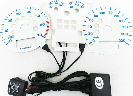 Car Speedometer Analog Instrument Illuminated for Vw Golf 4 / Bora 260km/h Blue
