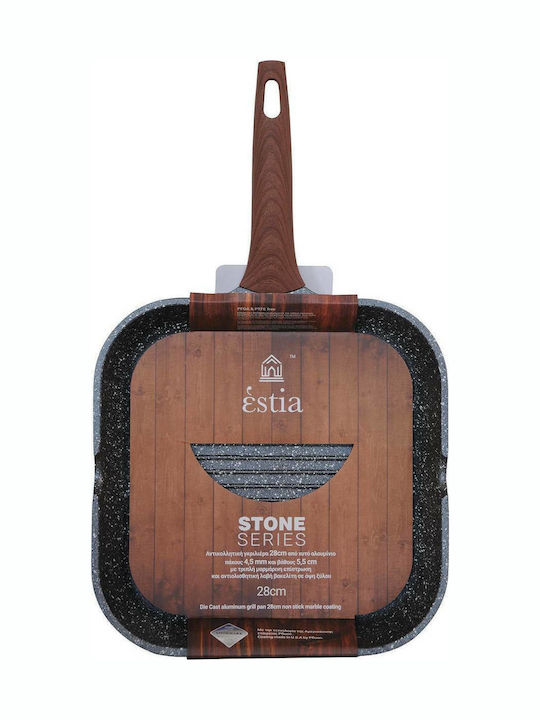 Estia Stone Grill made of Cast Aluminum with Stone Coating 28cm