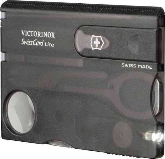 Victorinox Swisscard Lite Κάρτα Πολυεργαλείο 12 εργαλείων Μαύρη