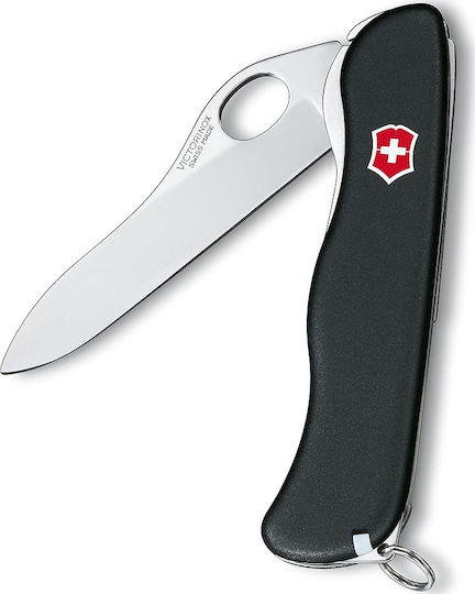 Victorinox Sentinel Lockblade Ελβετικός Σουγιάς 3 εργαλείων Μαύρος
