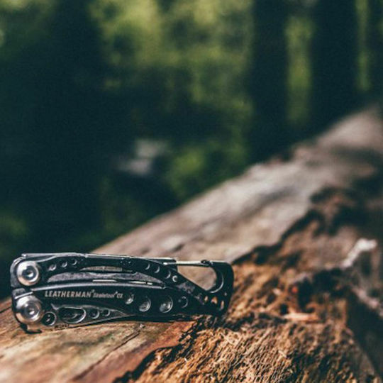 Leatherman Skeletool CX Многофункционален инструмент Survival Черен в Калъф