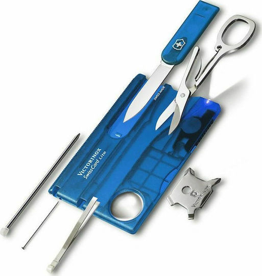 Victorinox Classic Swisscard Werkzeugkarte Blau in Hülle