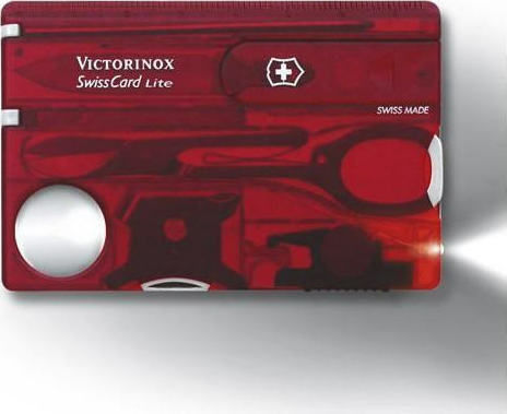 Victorinox Swisscard Lite Κάρτα Πολυεργαλείο Κόκκινη σε Θήκη