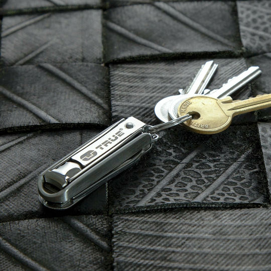 True Utility Nailclip Swiss Army Knife Gray with Sheath