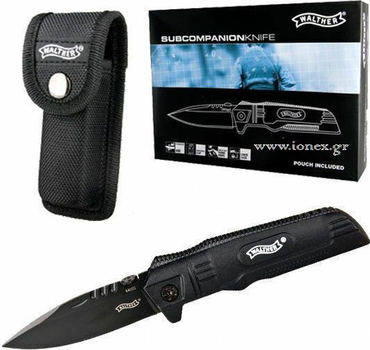 Walther Sub Companion Σουγιάς Μαύρος σε Θήκη