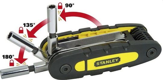 Stanley Swiss Army Knife with Locking Mechanism 14 Tools Black