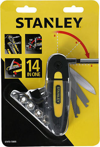Stanley Swiss Army Knife with Locking Mechanism 14 Tools Black