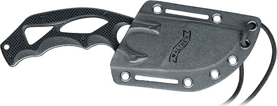 Walther TSK II XXL Knife Black in Sheath
