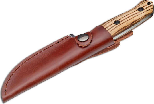 Boker Magnum Zebra Drop Cuțit Maro în Husă Din Piele