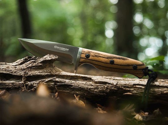 Boker Magnum Zebra Drop Cuțit Maro în Husă Din Piele