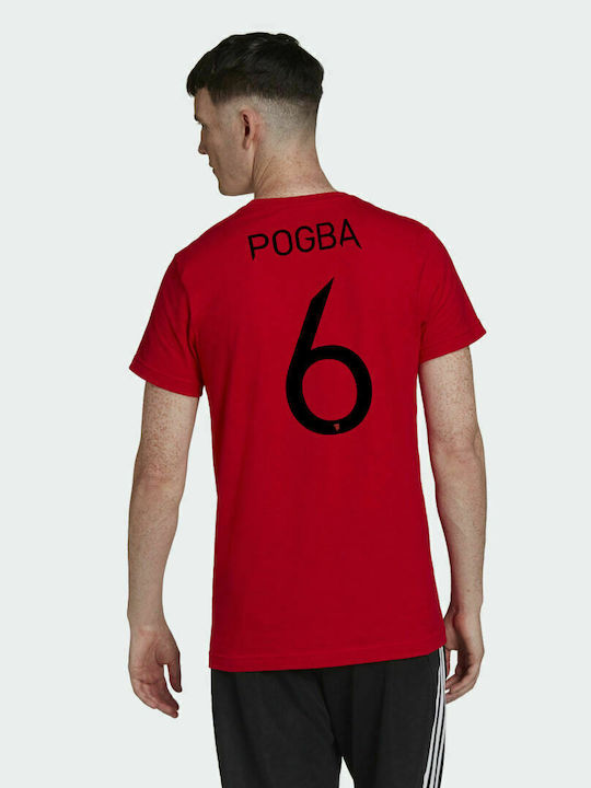 Adidas Manchester United Bărbați T-shirt Sportiv cu Mânecă Scurtă Scarlet Red