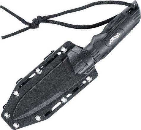 Walther Backup Messer Schwarz in Hülle