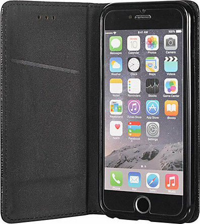 Book Piele artificială 2mm Negru (Galaxy J5 2016)