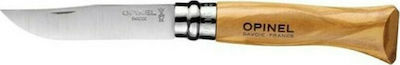 Opinel No.6 Inox Pocket Knife Brown with Blade made of Stainless Steel