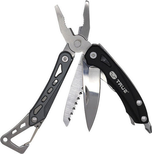 True Utility Seven Multitool Negru Cu Husă