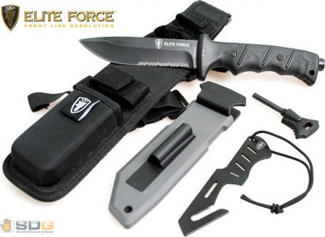 Elite Force EF 703 Μαχαίρι Επιβίωσης Μαύρο σε Θήκη