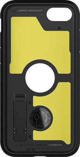 Spigen Tough Armor Back Cover Πλαστικό 1.2mm Μαύρο (iPhone SE 2020)