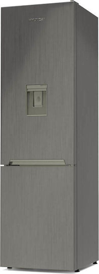 Hyundai Combină frigorifică 288lt Î180xL54xA59.5cm. Inox HRC19-2860XWD/LF