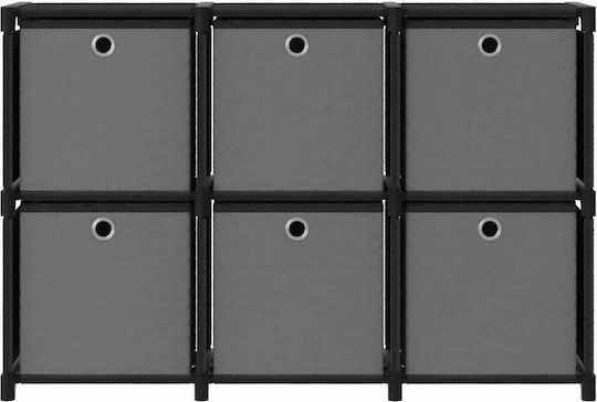 Black Bookcase 103x30x72.5 cm