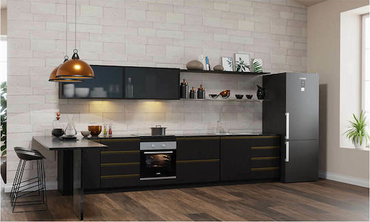 Hyundai Fridge-Freezer 481lt Total NoFrost H192xW70xD71.2cm Black HRC19-4922BX-DGW/NF