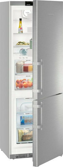 Liebherr Fridge-Freezer 393lt NoFrost H201xW70xD66.5cm Inox CBNef 5735