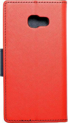 Forcell Fancy Synthetic Leather Wallet Red (Galaxy A5 2017)