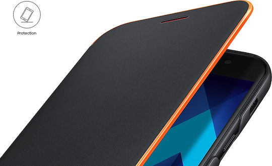 Samsung Book Δερματίνης Μαύρο (Galaxy A3 2017)