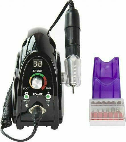 ZS-702 Nail Power Drill 30000rpm with Pedal 65W Black